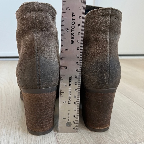 Suede Ankle Bootie in Sage Green - Picture 12 of 12